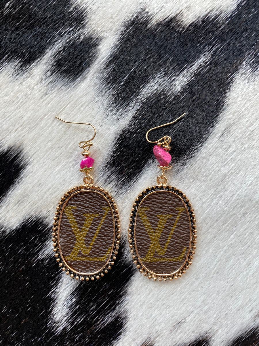 Upcycled Louis Vuitton Earrings – RumHeart