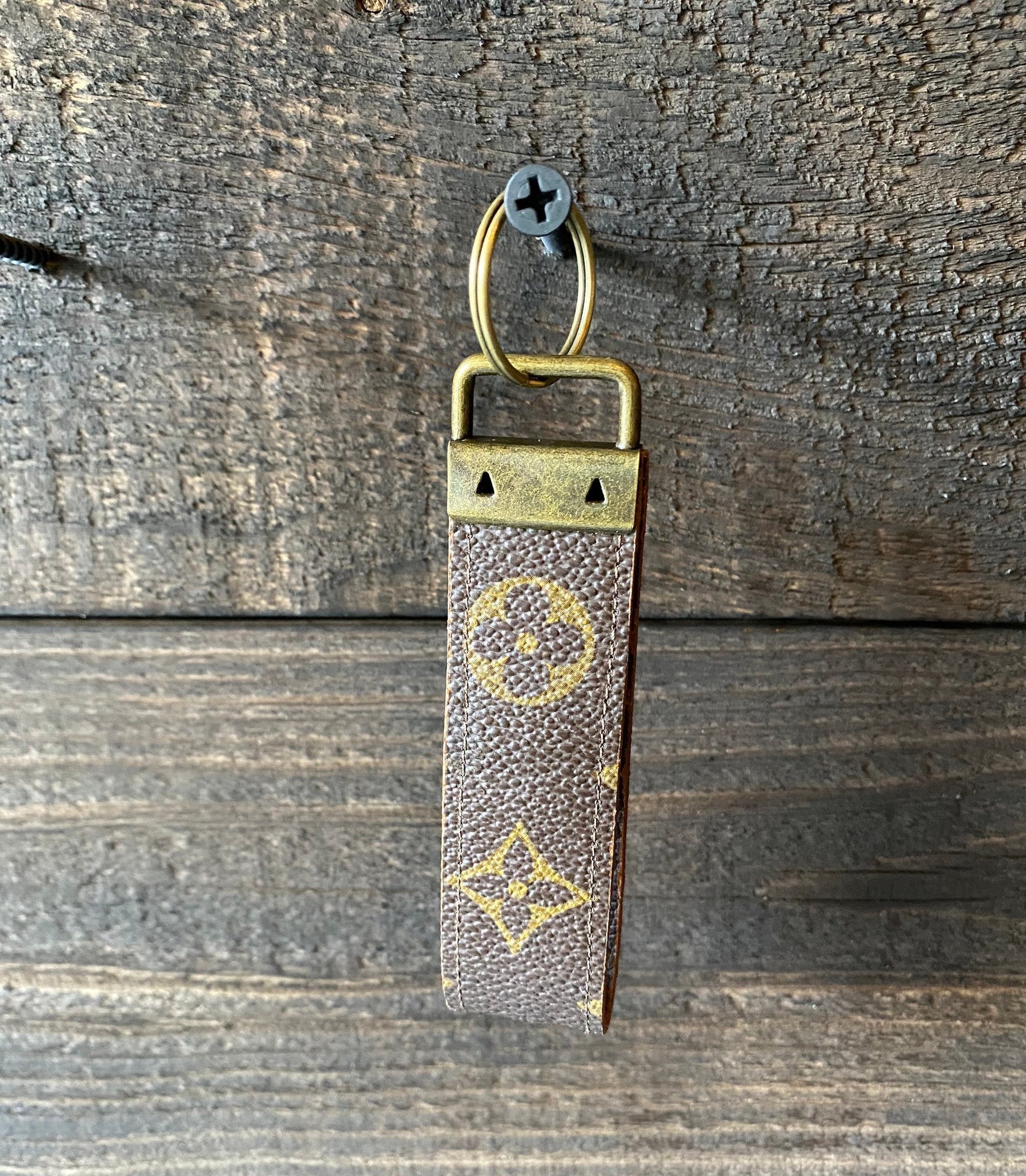 Louis Vuitton, Accessories, Upcycled Authentic Louis Vuitton Canvas Key  Fob Holder