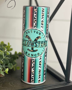 Yellowstone Dutton Ranch 20oz Skinny Tumbler