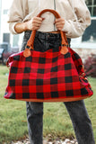 Buffalo Plaid Weekender Bag