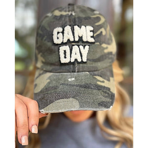 Camo Game Day Sherpa-Lettered Cap