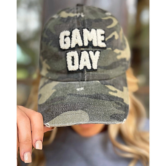 Camo Game Day Sherpa-Lettered Cap