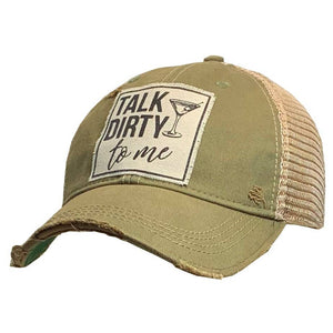 Talk Dirty To Me Distressed Trucker Hat Baseball Cap Unisex