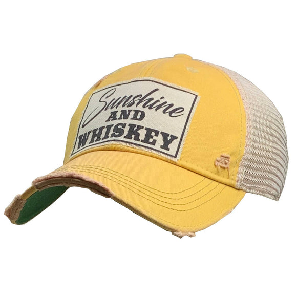 Sunshine & Whiskey Trucker Hat Baseball Cap